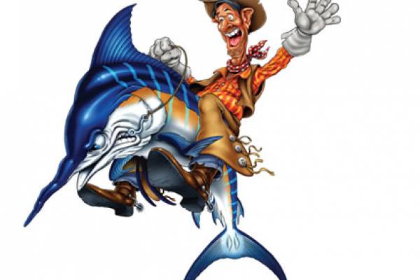 Blue Water Cowboy BlueWater Cowboy offers one of the most unique drinking and dining experiences in Port Aransas, Texas. Come drink and dine and experience our amazing views of the Gulf of Mexico from the 3rd story, where you will find a full bar that replicates a transom of a sportfishing boat.