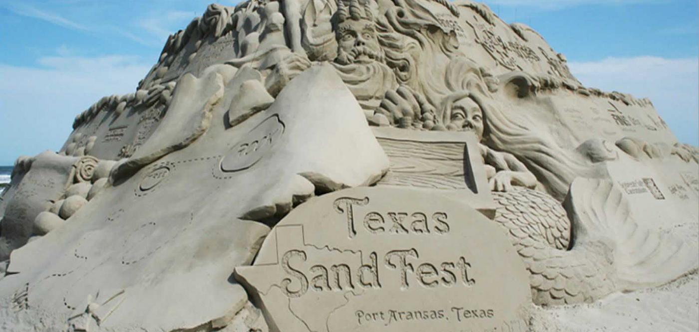 A sandcastle from the 2016 Texas sandfest