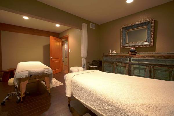 Interior of a massage room at the Balinese Wellness Spa