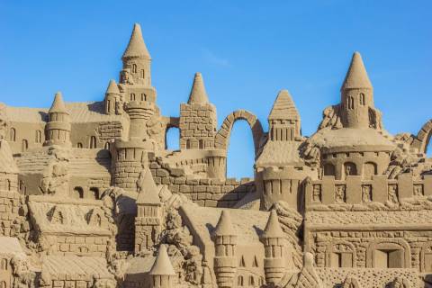Intricate Sand Sculpture - Texas Sandfest in Port Aransas
