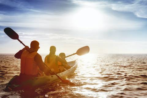 family kayaking family kayaking