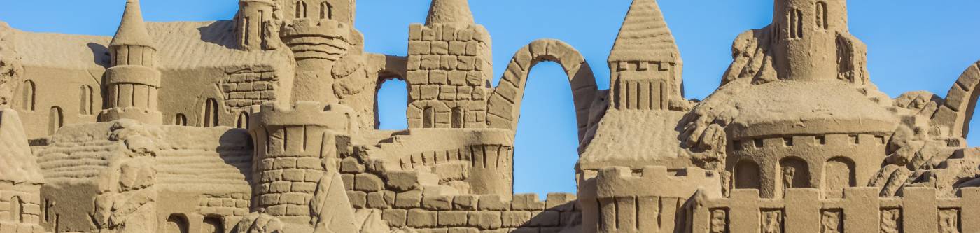 A sandcastle in the Port Aransas Sandfest